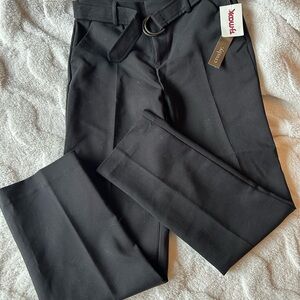 Crosby Black Trousers with Button Detail